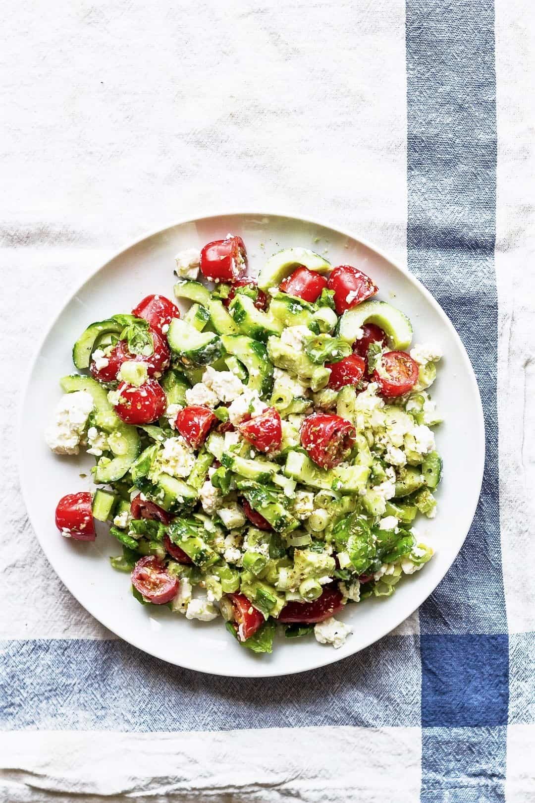 græsk salat - opskrift på salat med agurk